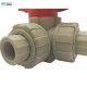 3 way socket true union pph pp ball valve