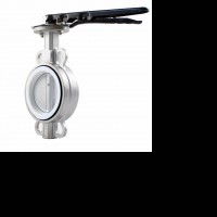 Wafer Index China Factory Ss304 Ss316 Ptfe Lined Seat Handles Manual Wafer Stainless Steel Butterfly Valve Made In China